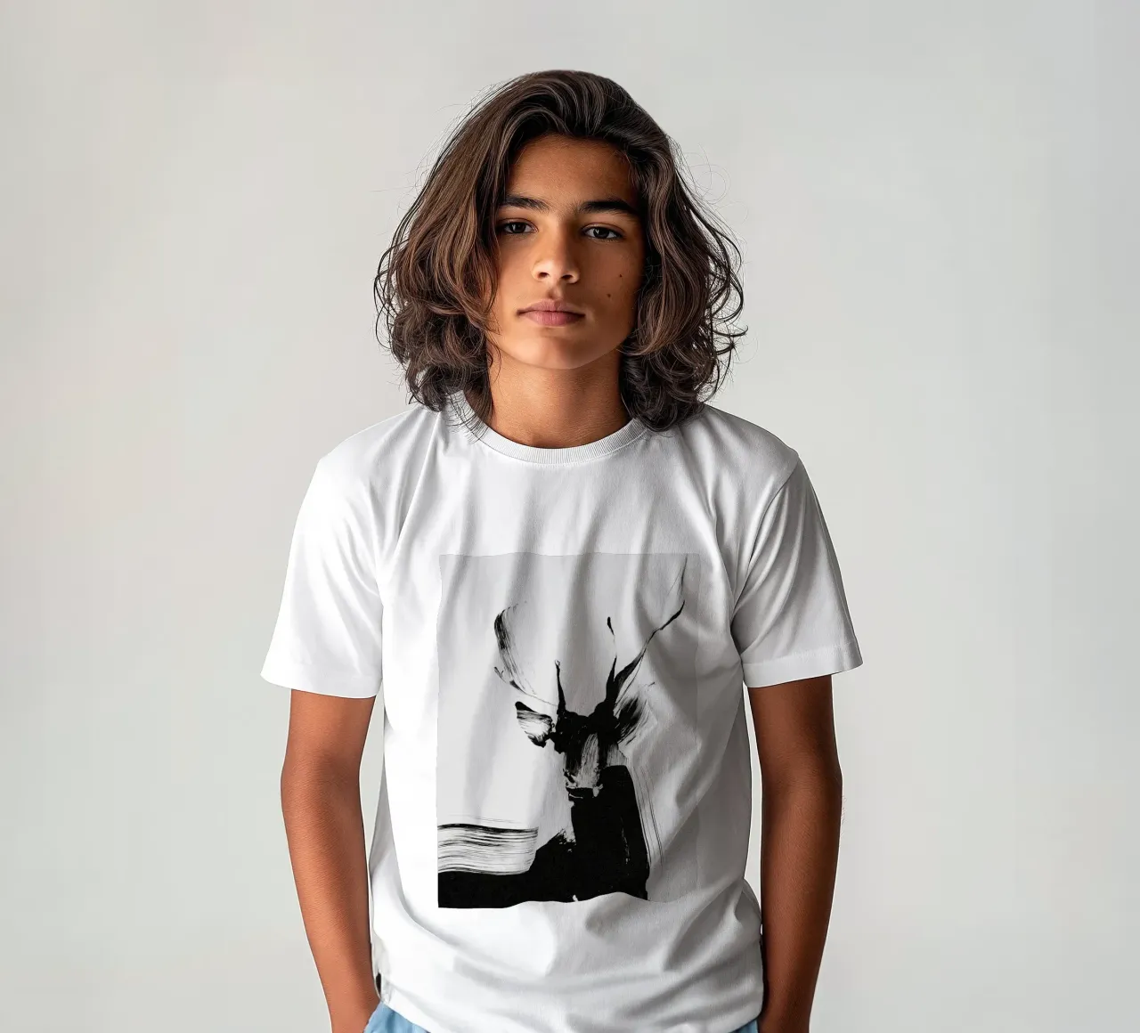 Abstract Deer No 01 t-shirt bambini da treechild