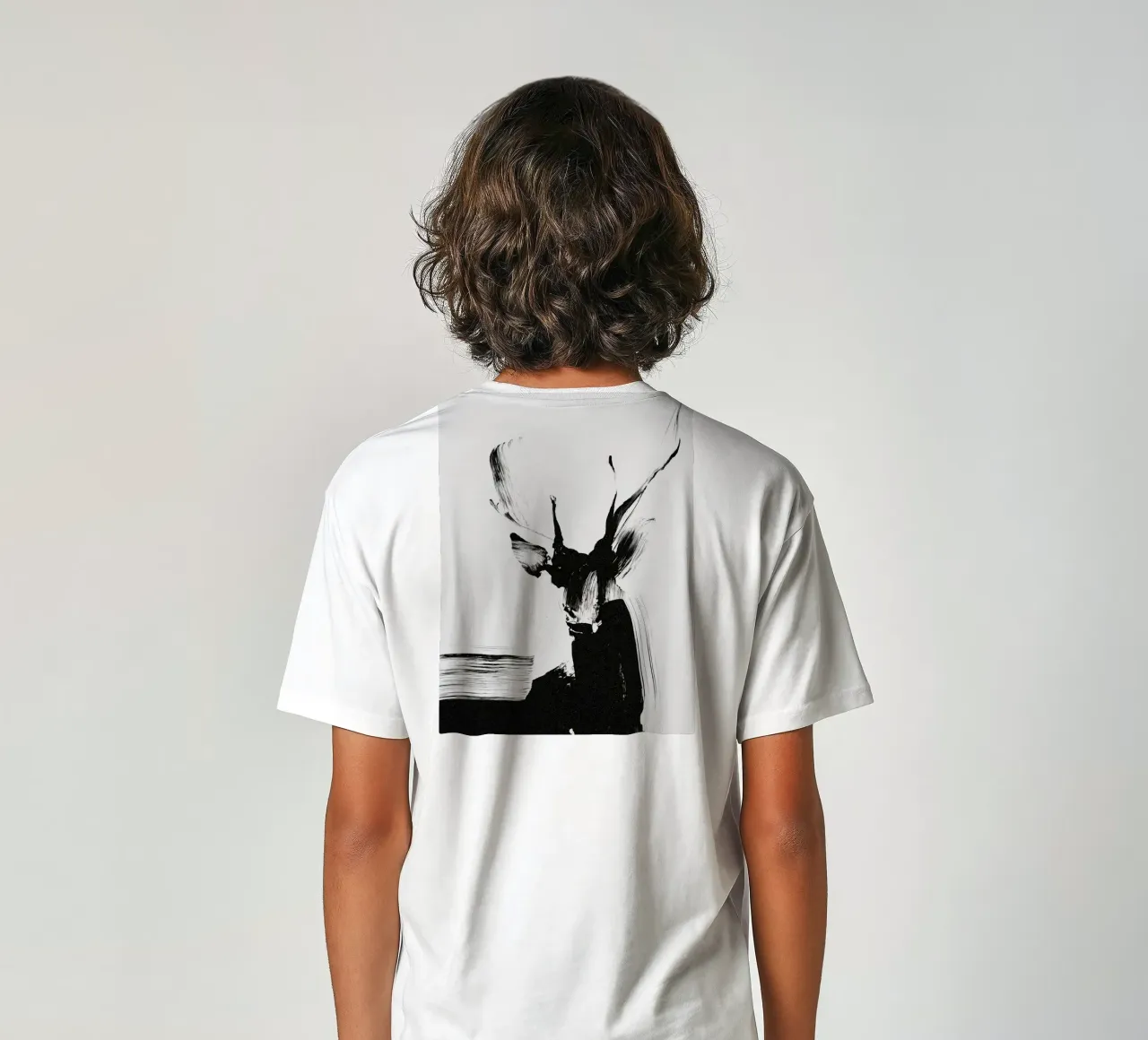 Abstract Deer No 01 t-shirt bambini da treechild