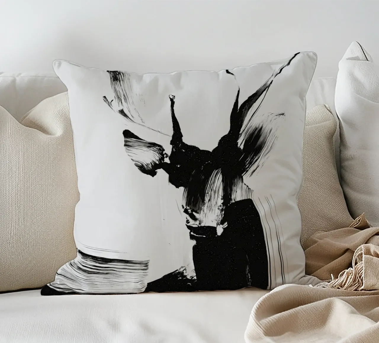 Abstract Deer No 01 cuscino da treechild