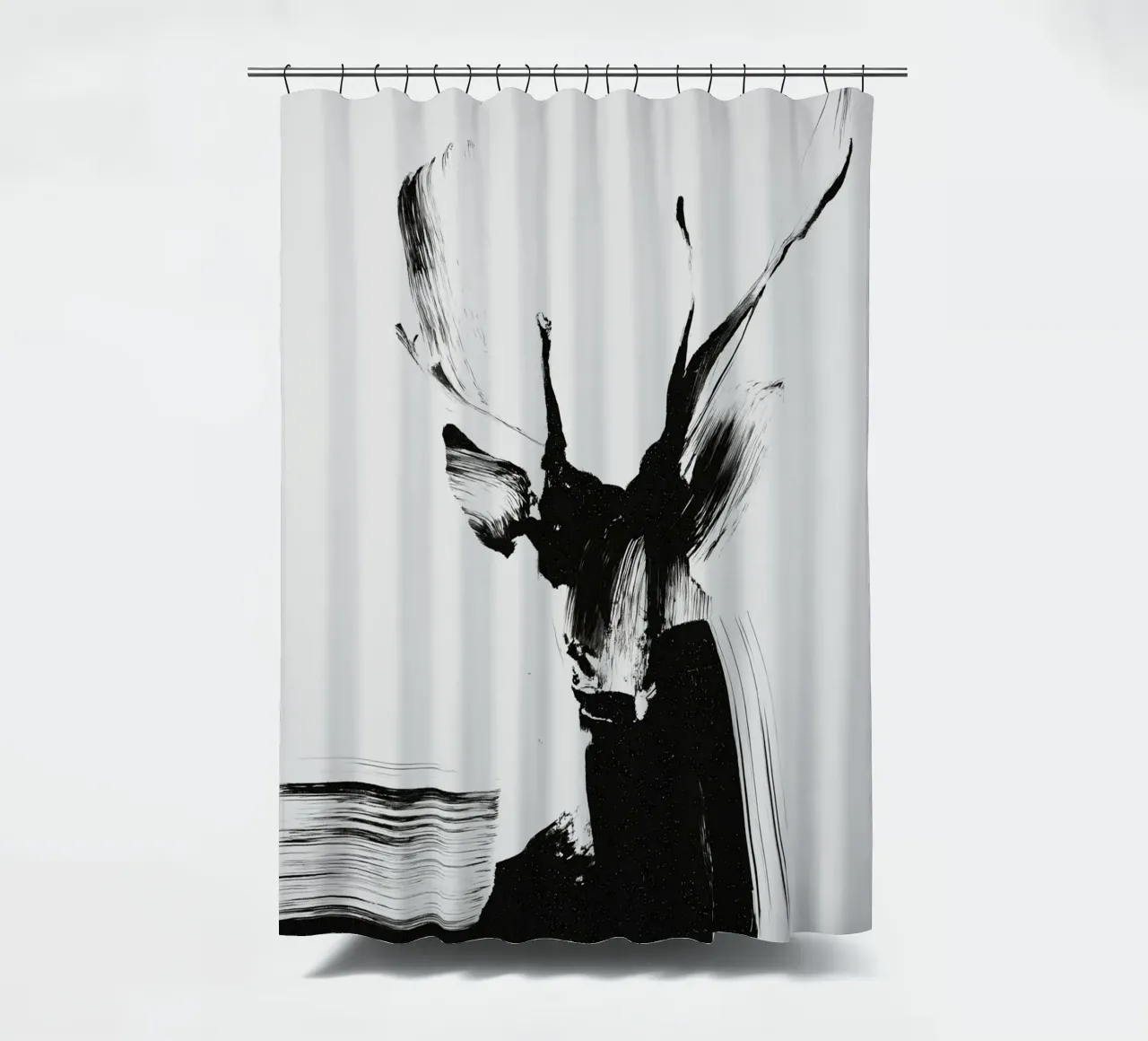 Abstract Deer No 01 Duschvorhang von treechild