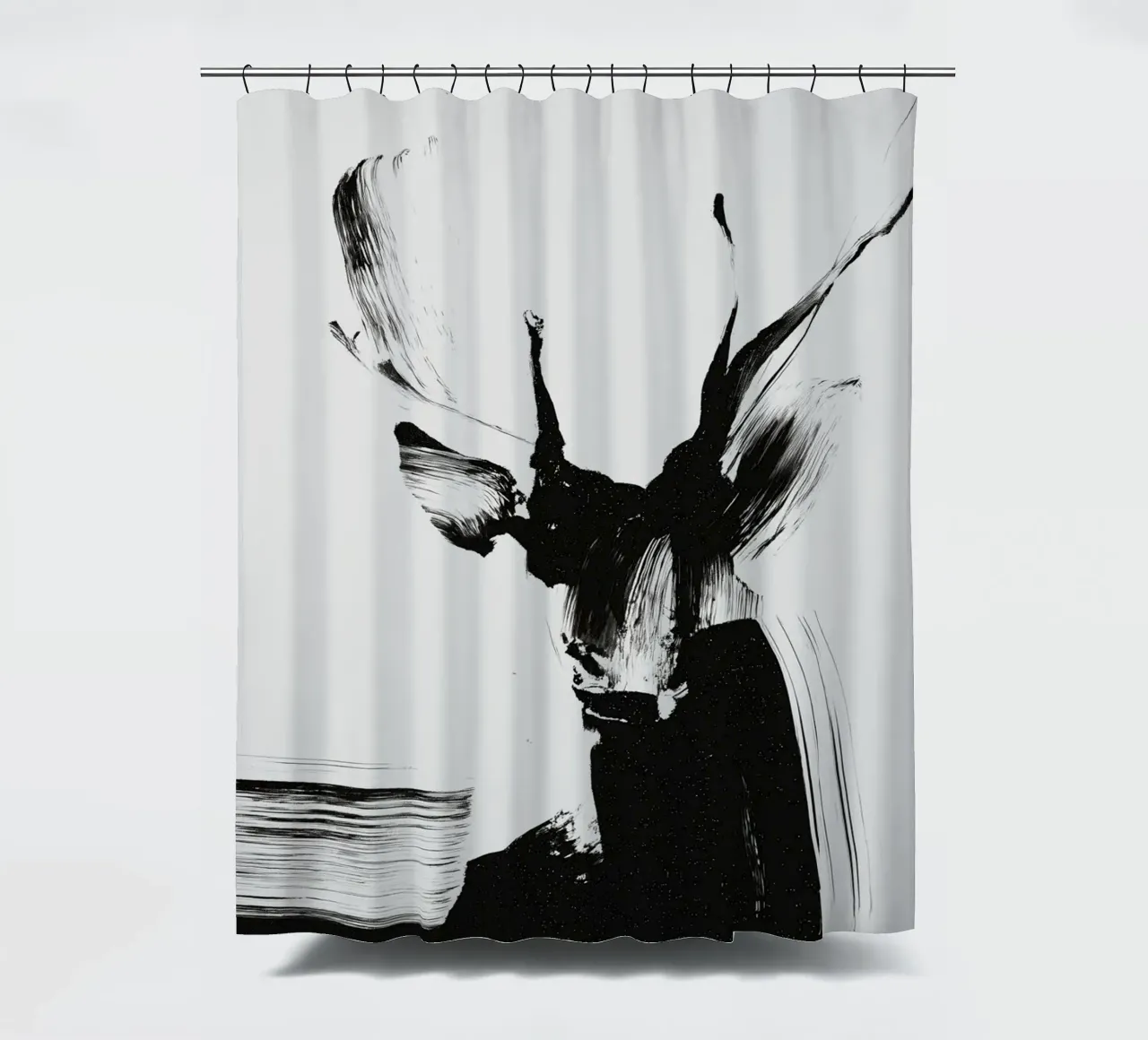 Abstract Deer No 01 Duschvorhang von treechild