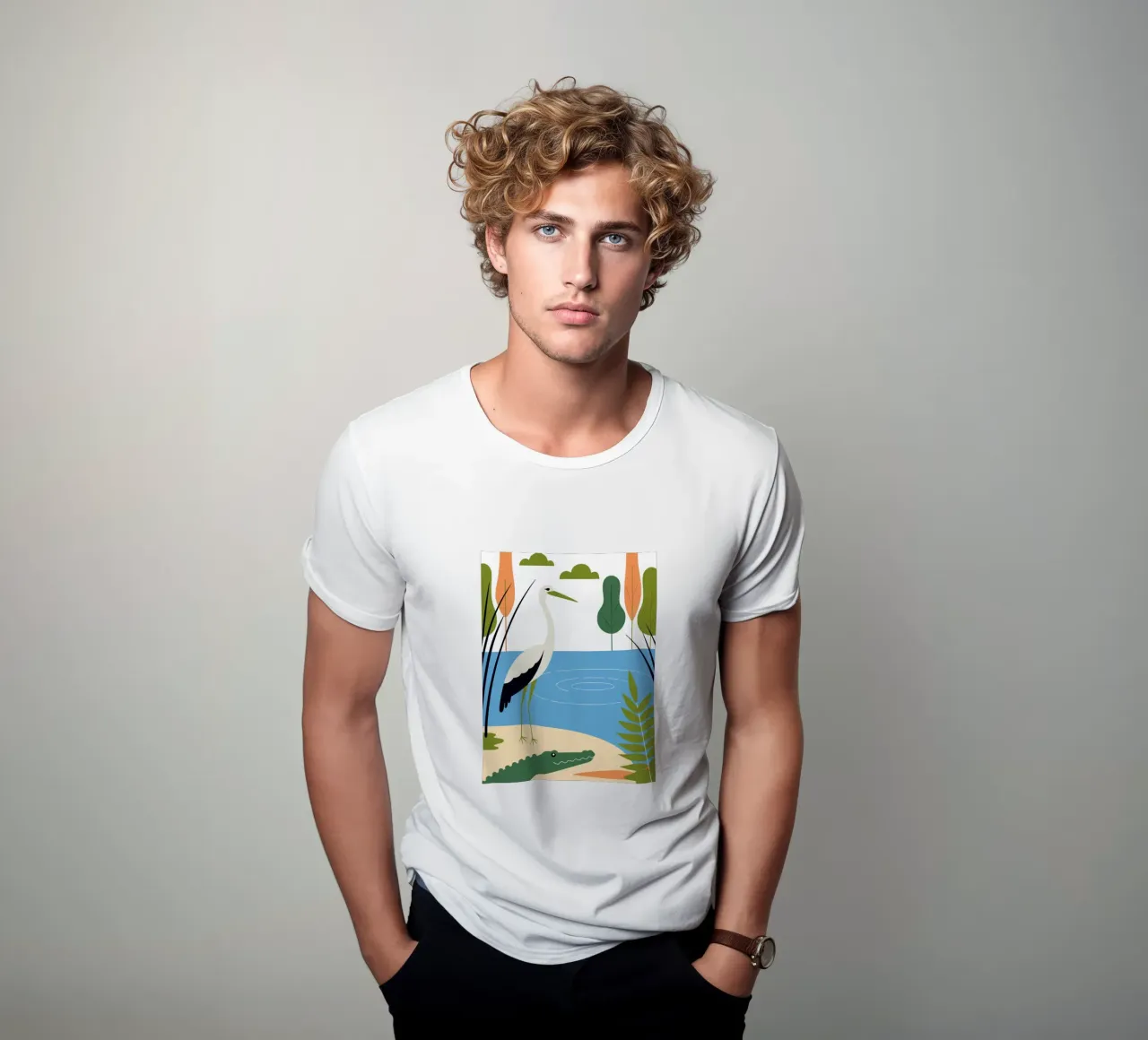 Cicogna e amici t-shirt da PROTECT ANIMALS