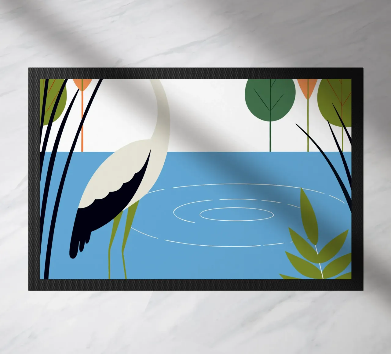 Cicogna e amici zerbino da PROTECT ANIMALS