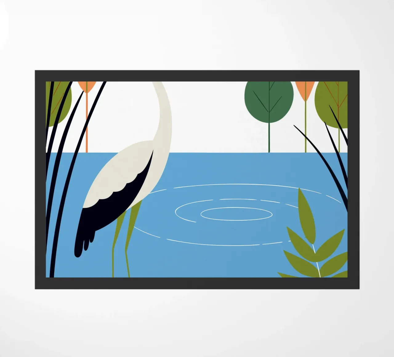 Cicogna e amici zerbino da PROTECT ANIMALS