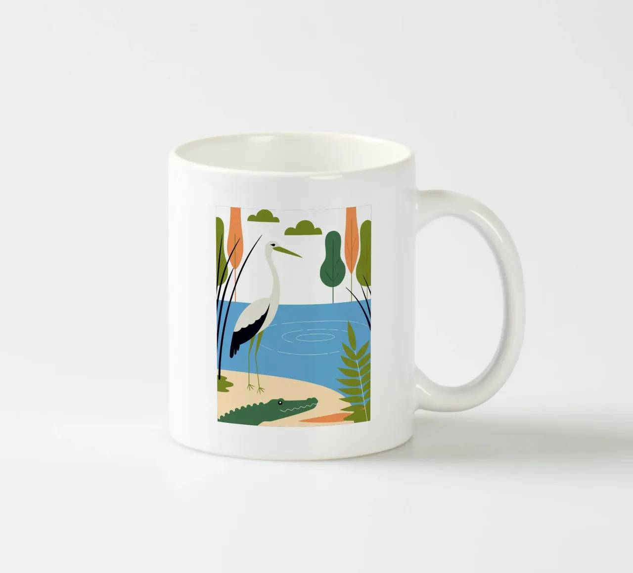 Cicogna e amici tazza in ceramica da PROTECT ANIMALS