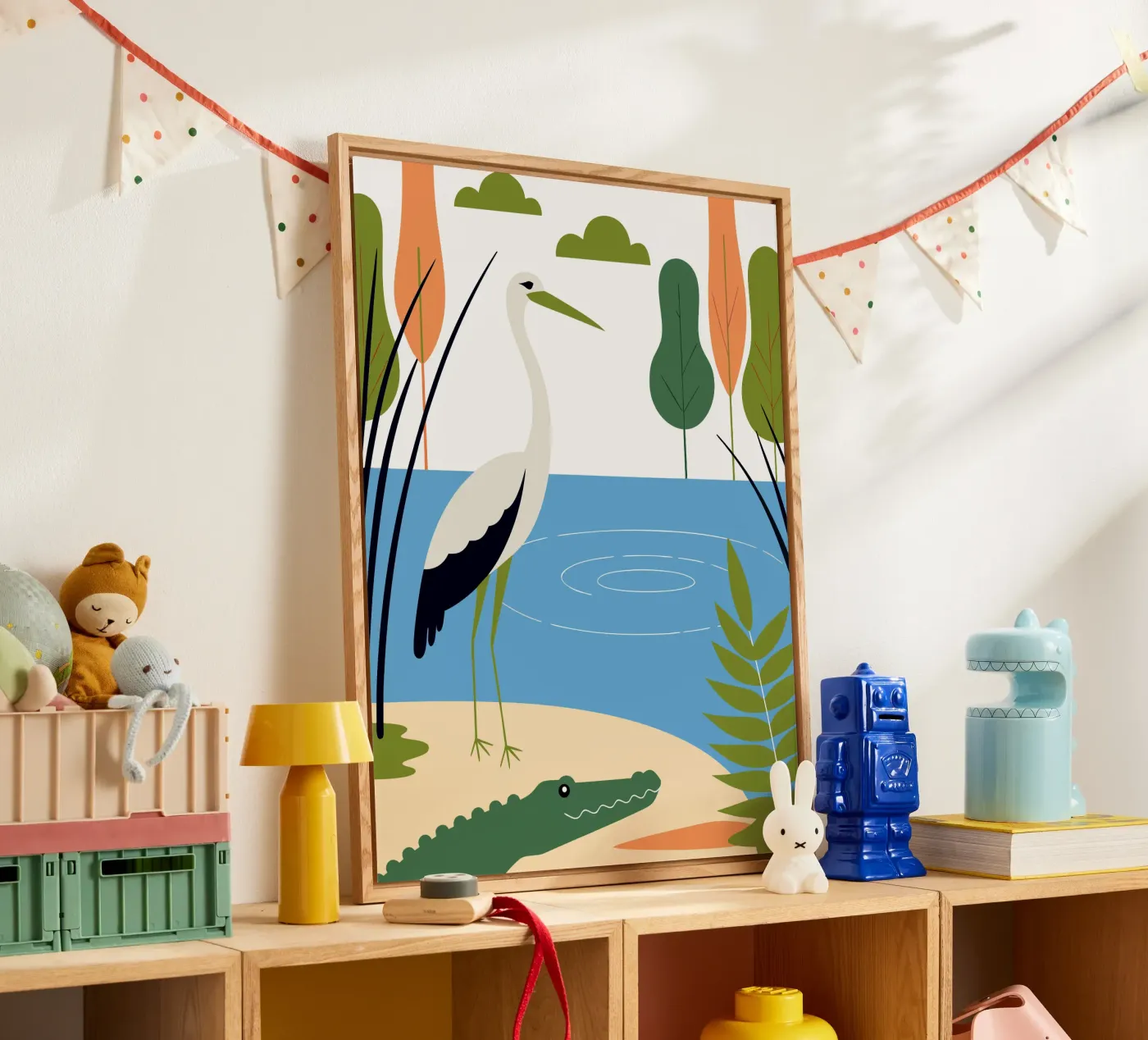 Storch und Freunde Acryl-Glas von PROTECT ANIMALS