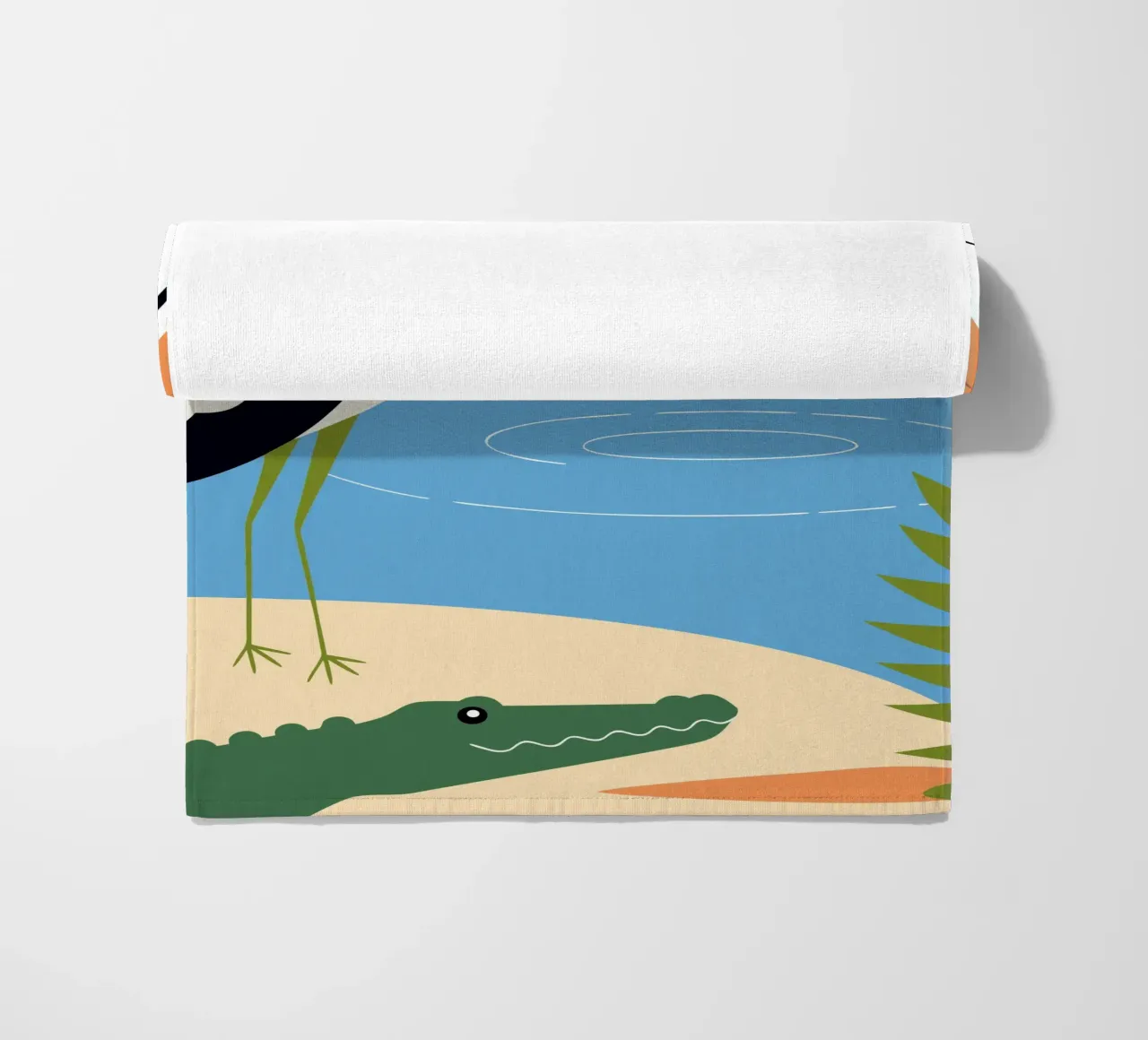 Cicogna e amici telo mare da PROTECT ANIMALS