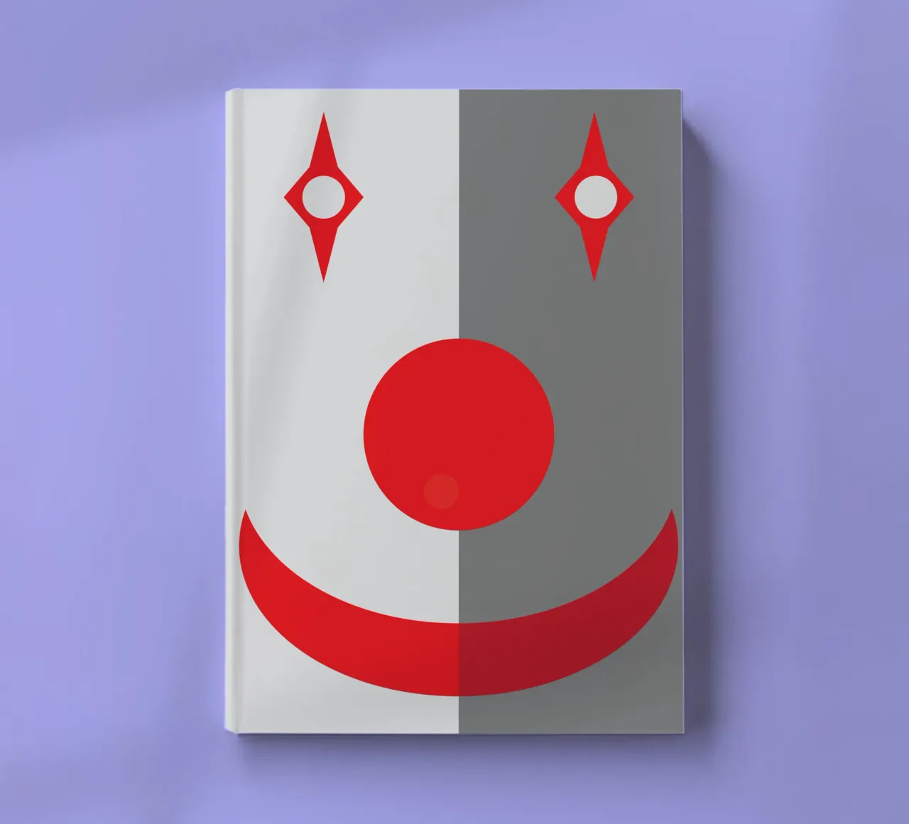 clown face square design imaginations carnet de notes de xandrax