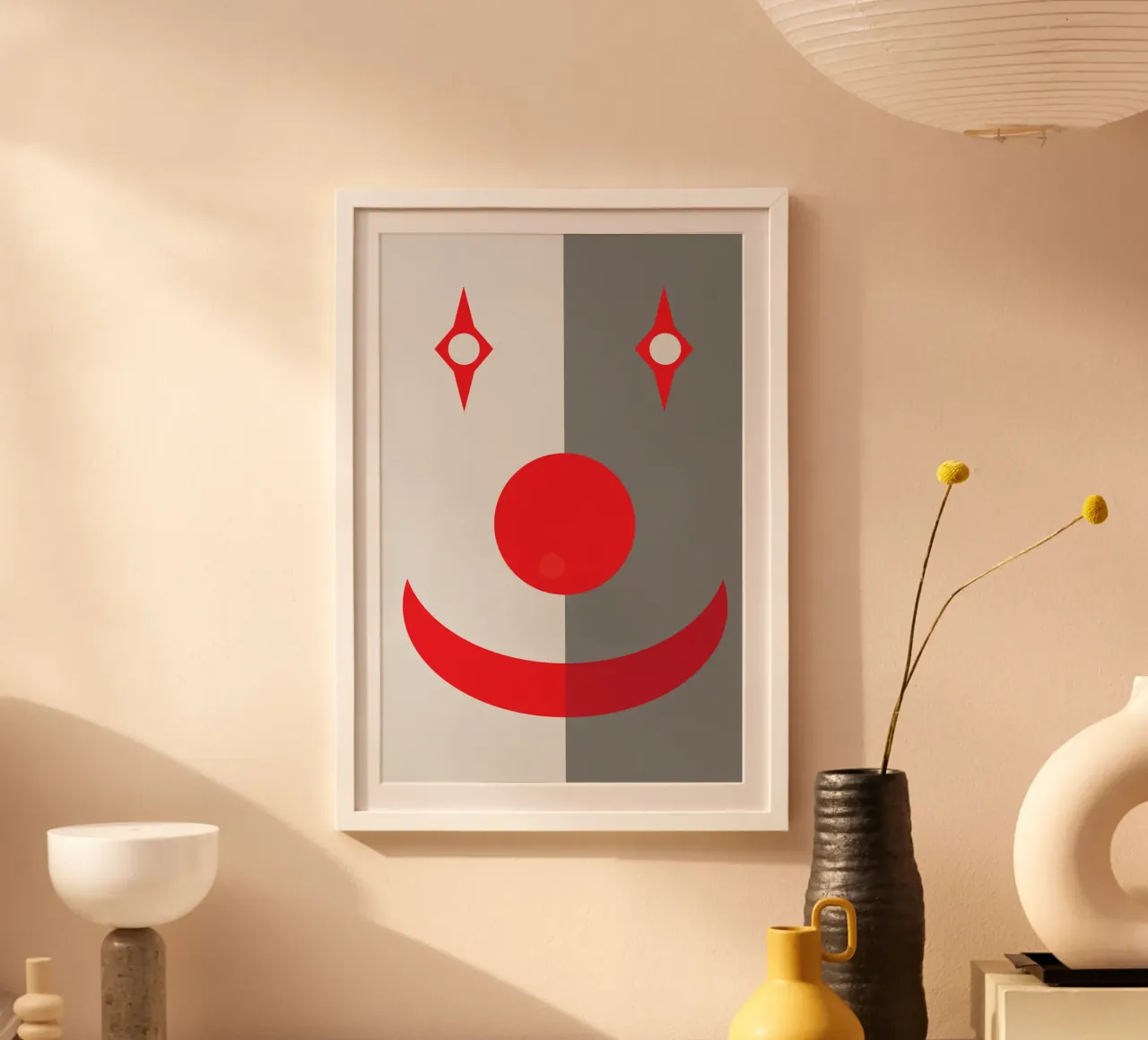 faccia da clown quadrata design imaginations carta hahnemühle da xandrax