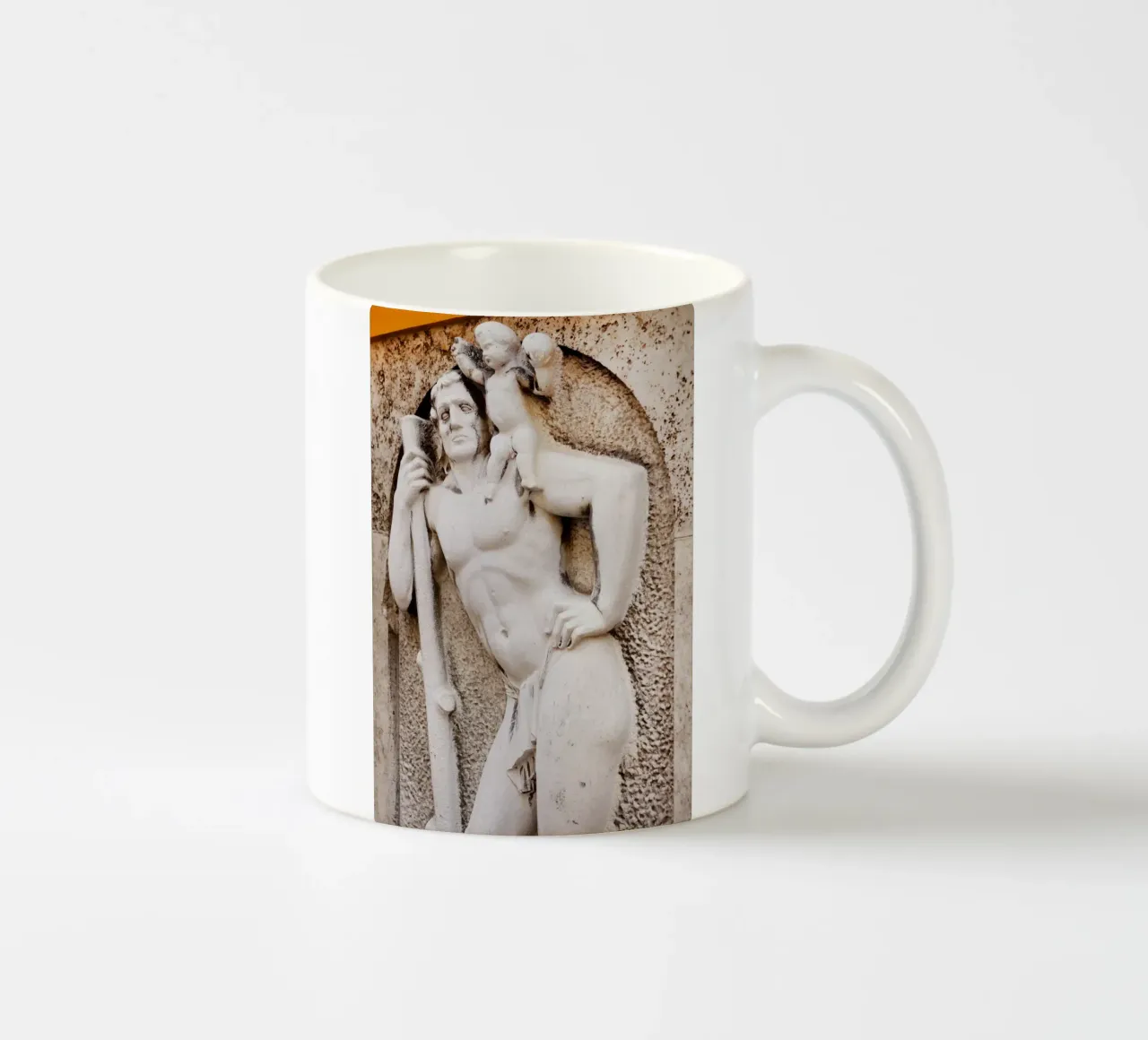 Statua nel quartiere Borstei di Monaco di Baviera tazza in ceramica da Borstei München