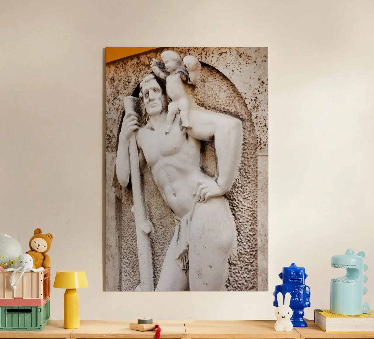 Statua nel quartiere Borstei di Monaco di Baviera plexiglass da Borstei München