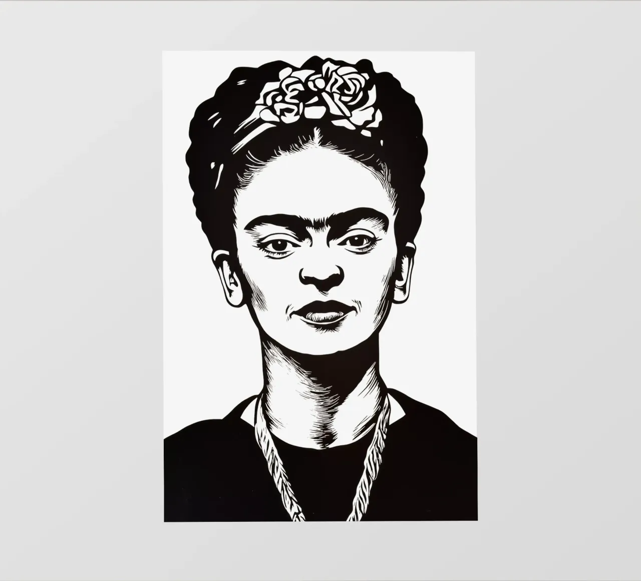 Frida Kahlo in bianco e nero pellicola backlit da Autofocus