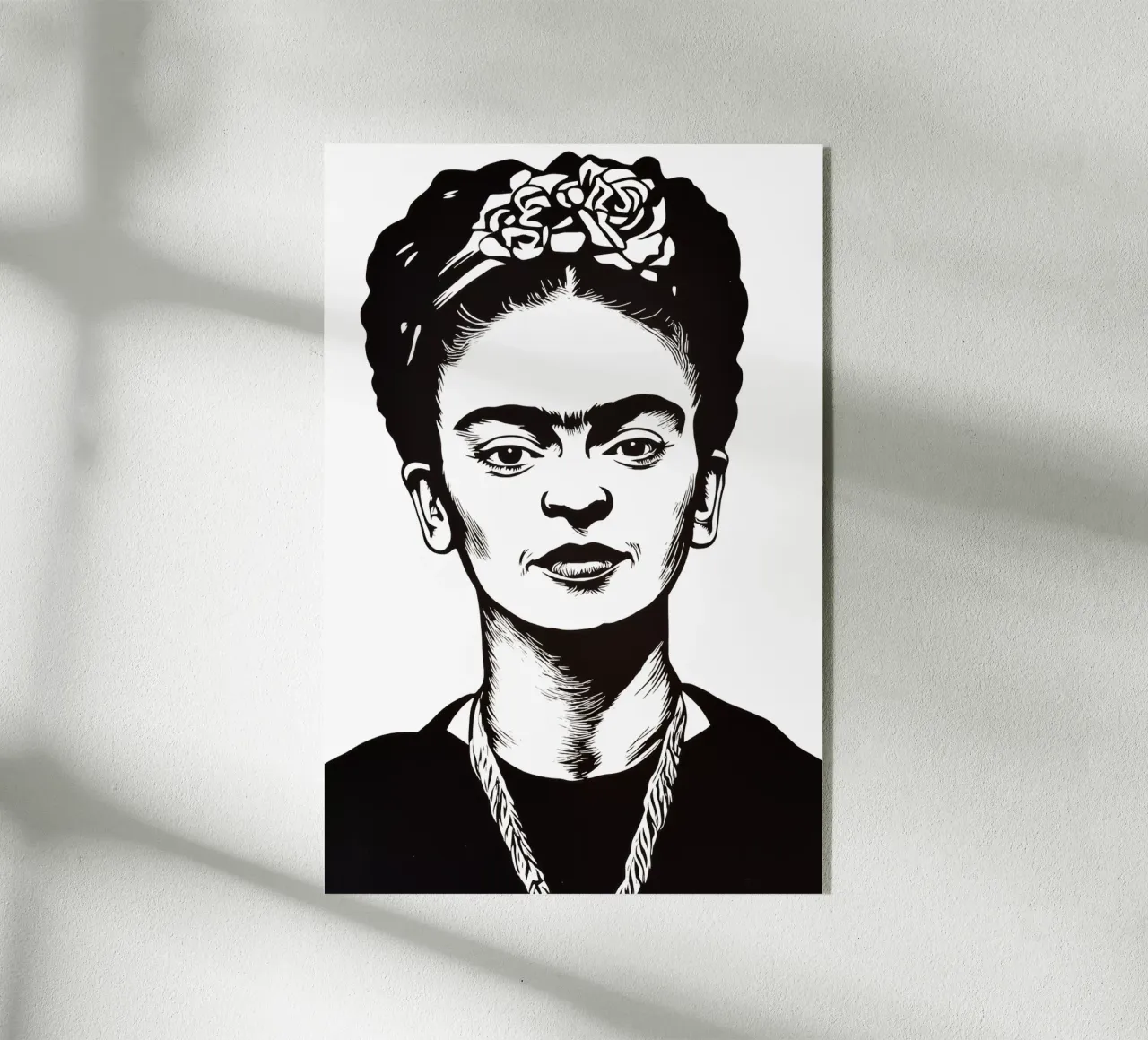 Frida Kahlo in bianco e nero plexiglass da Autofocus