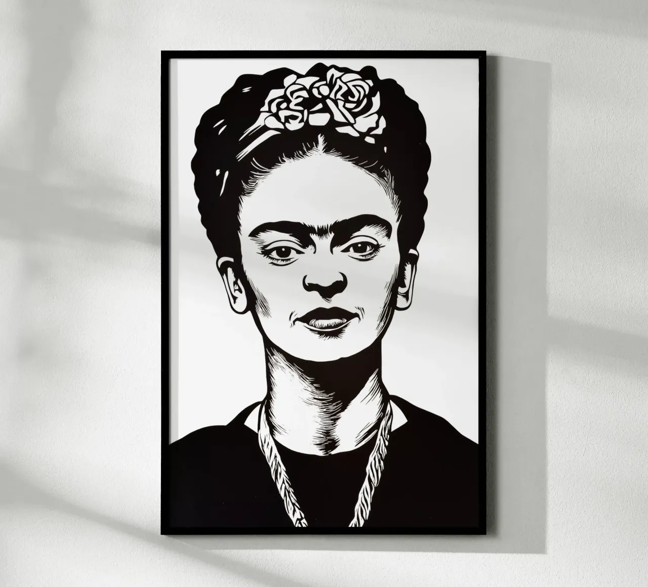 Frida Kahlo in bianco e nero carta hahnemühle da Autofocus
