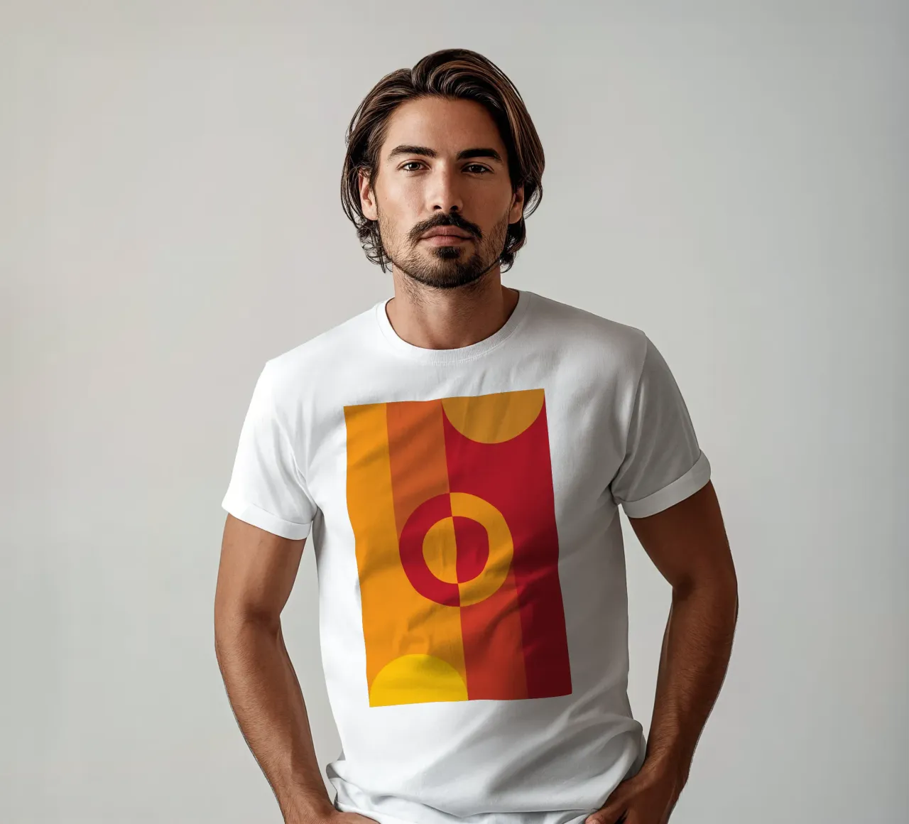 cerchio anello linea rotazione t-shirt da xandrax