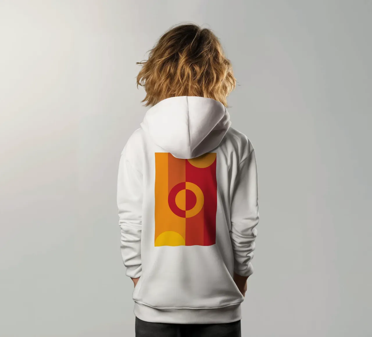 círculo anillo línea rotación sudadera con capucha para niño de xandrax