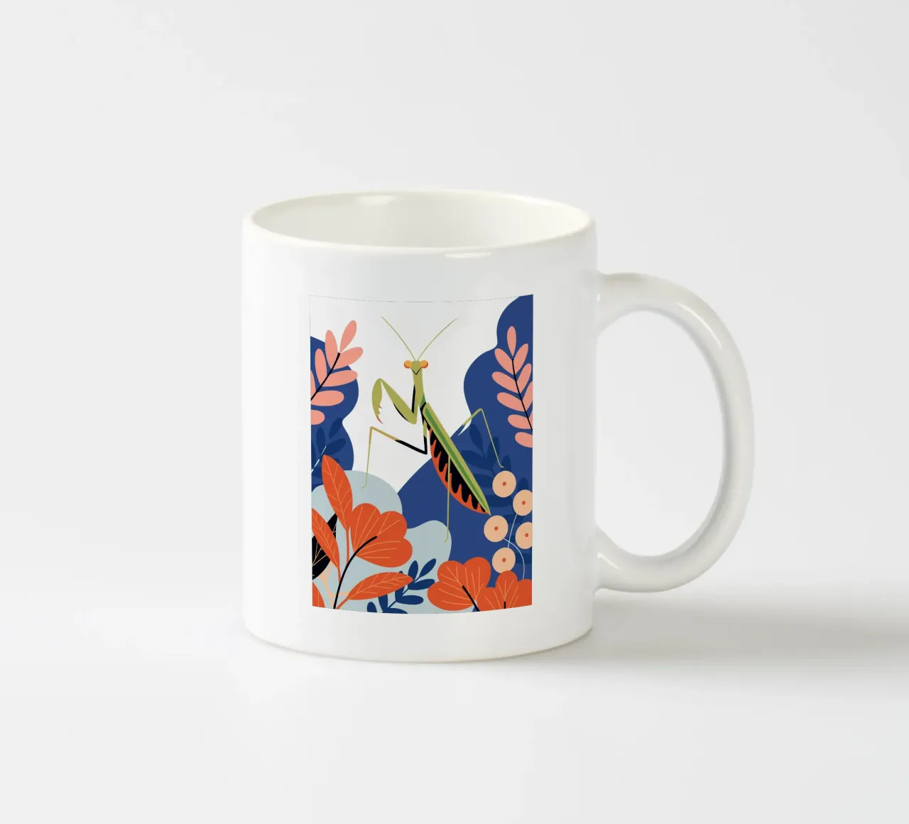Mantide religiosa in giardino tazza in ceramica da PROTECT ANIMALS