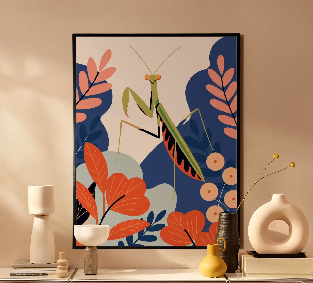 Mantide religiosa in giardino poster da PROTECT ANIMALS