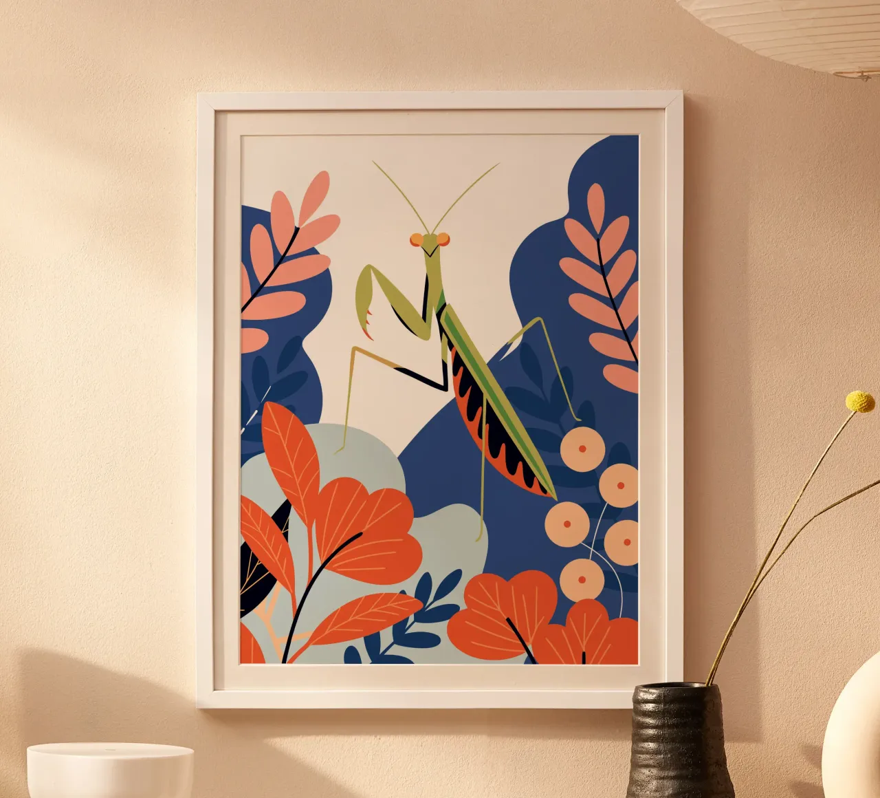 Mantide religiosa in giardino poster da PROTECT ANIMALS