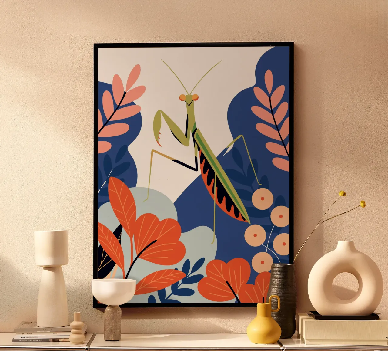 Mantide religiosa in giardino poster da PROTECT ANIMALS