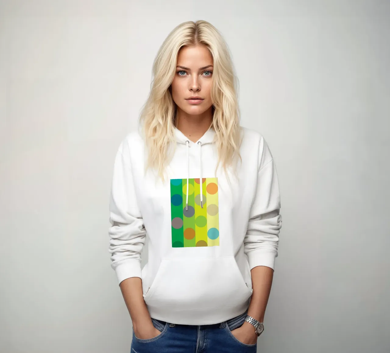 círculo puzzle fila sudadera con capucha de xandrax
