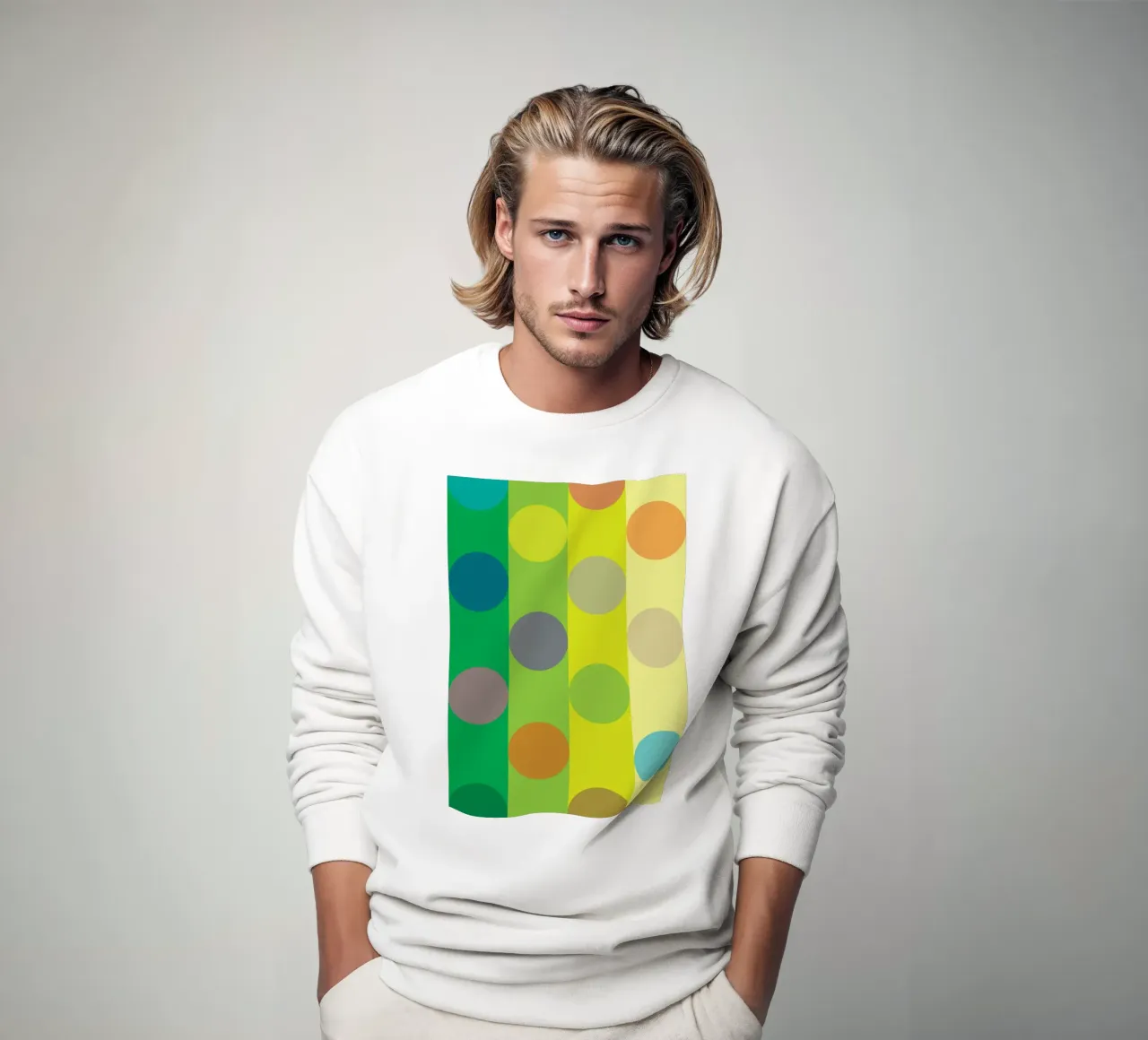 círculo puzzle fila sudadera de xandrax