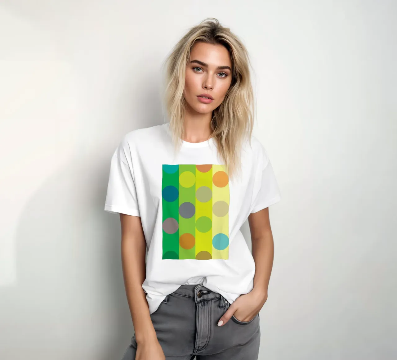 cerchio puzzle riga t-shirt da xandrax