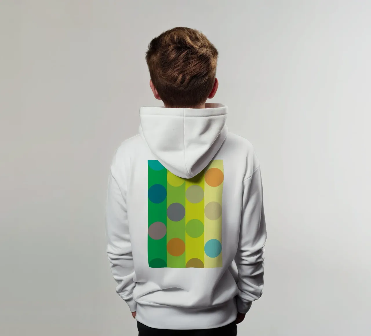 círculo puzzle fila sudadera con capucha para niño de xandrax