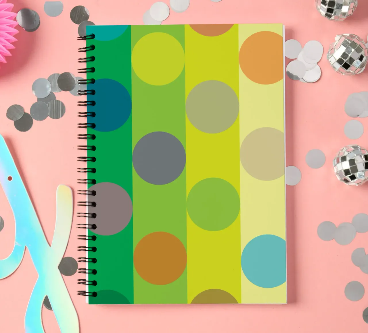 circle puzzle row spiral notebook by xandrax