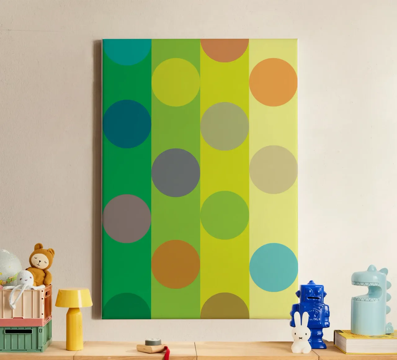 circle puzzle row canvas by xandrax