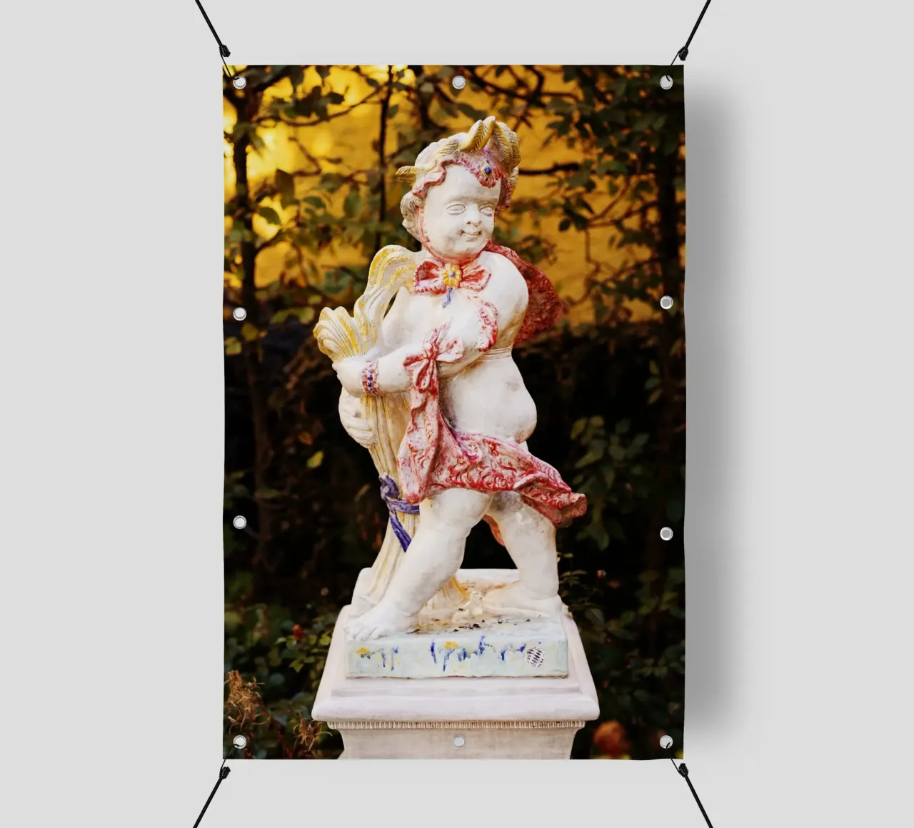 Statua nel quartiere Borstei di Monaco di Baviera telo in pvc da Borstei München