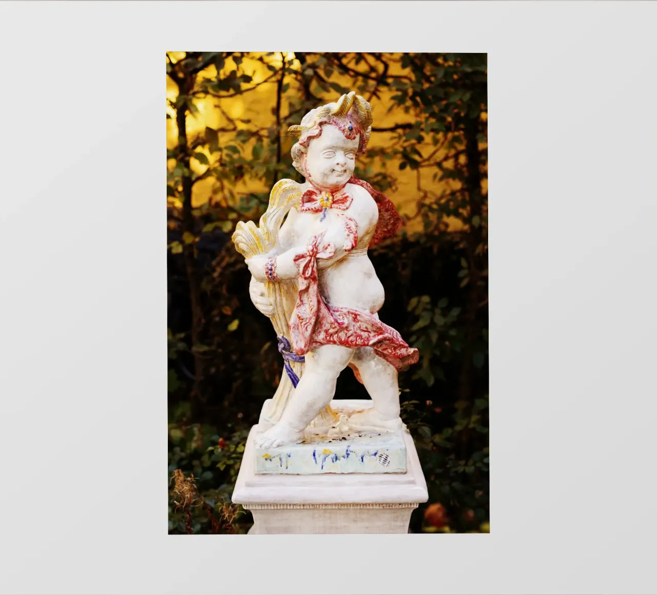 Statua nel quartiere Borstei di Monaco di Baviera telo in pvc da Borstei München