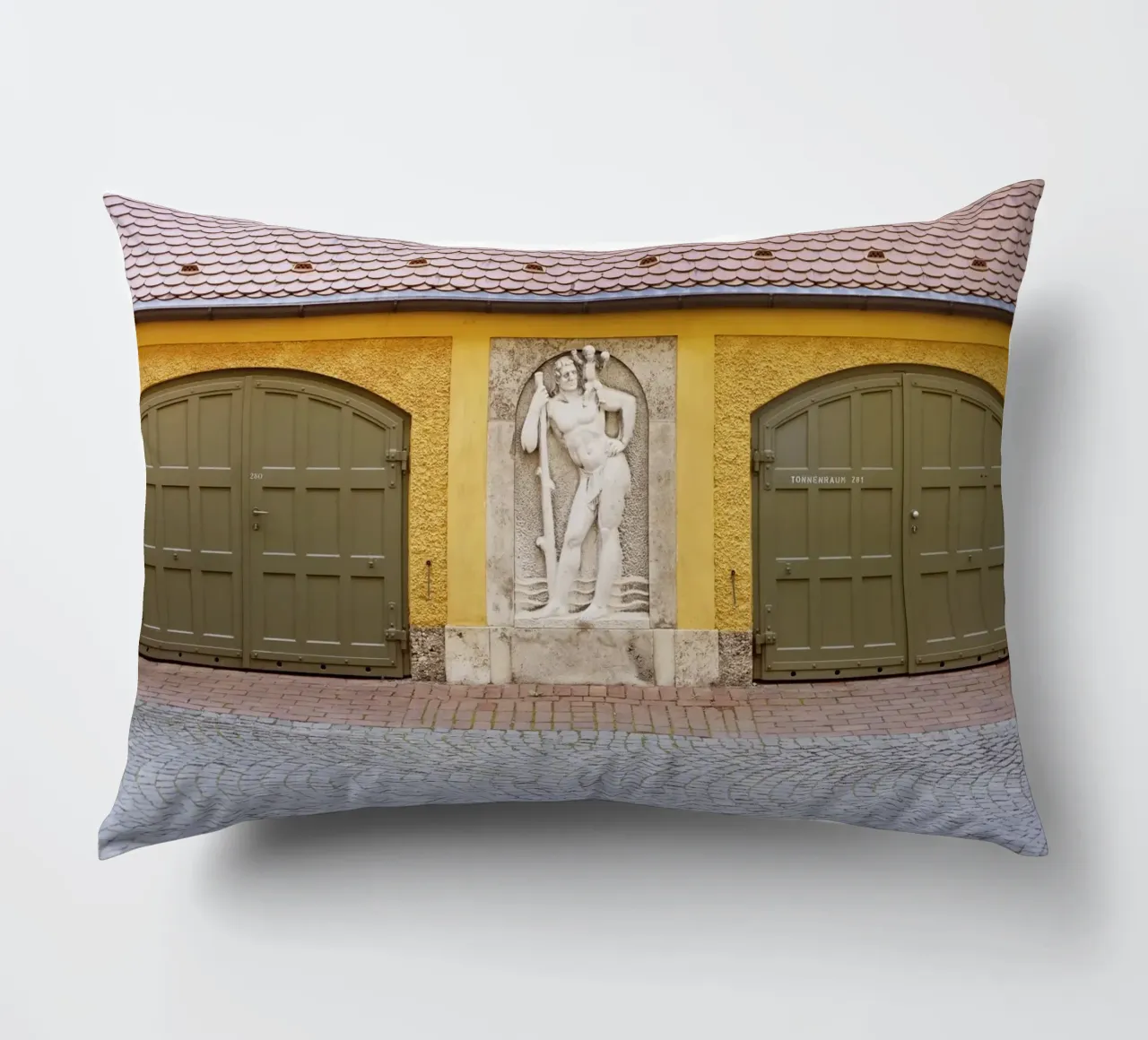 Ingresso del cortile nel quartiere Borstei di Monaco di Baviera cuscino da Borstei München