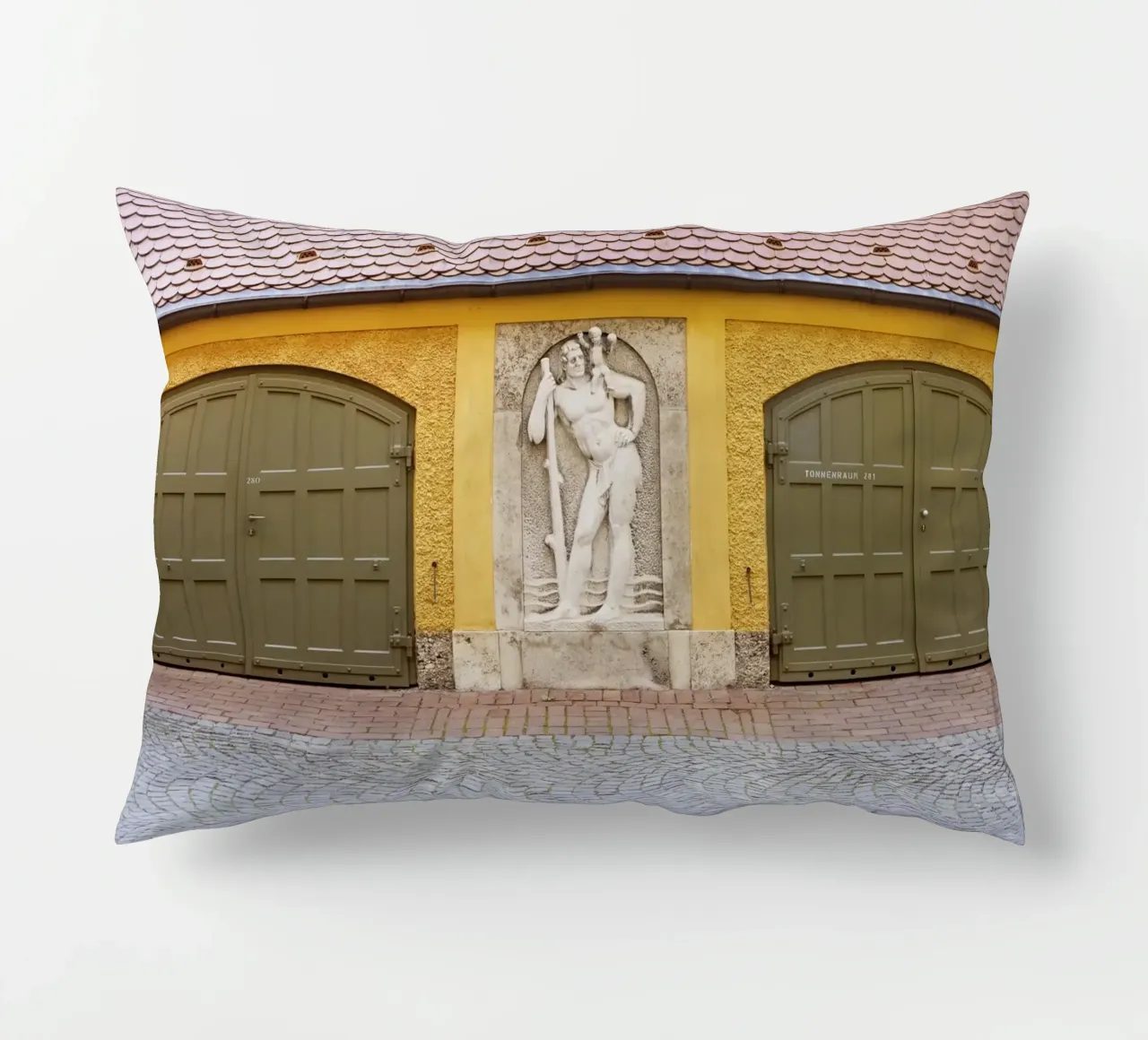 Ingresso del cortile nel quartiere Borstei di Monaco di Baviera cuscino da Borstei München