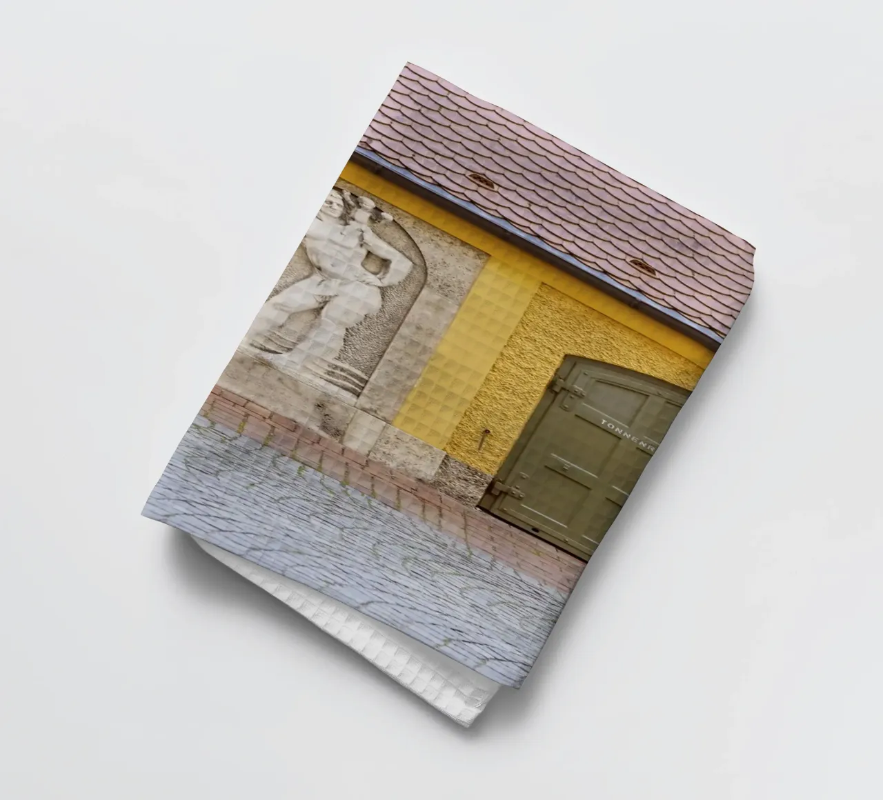 Ingresso del cortile nel quartiere Borstei di Monaco di Baviera canovaccio da cucina da Borstei München