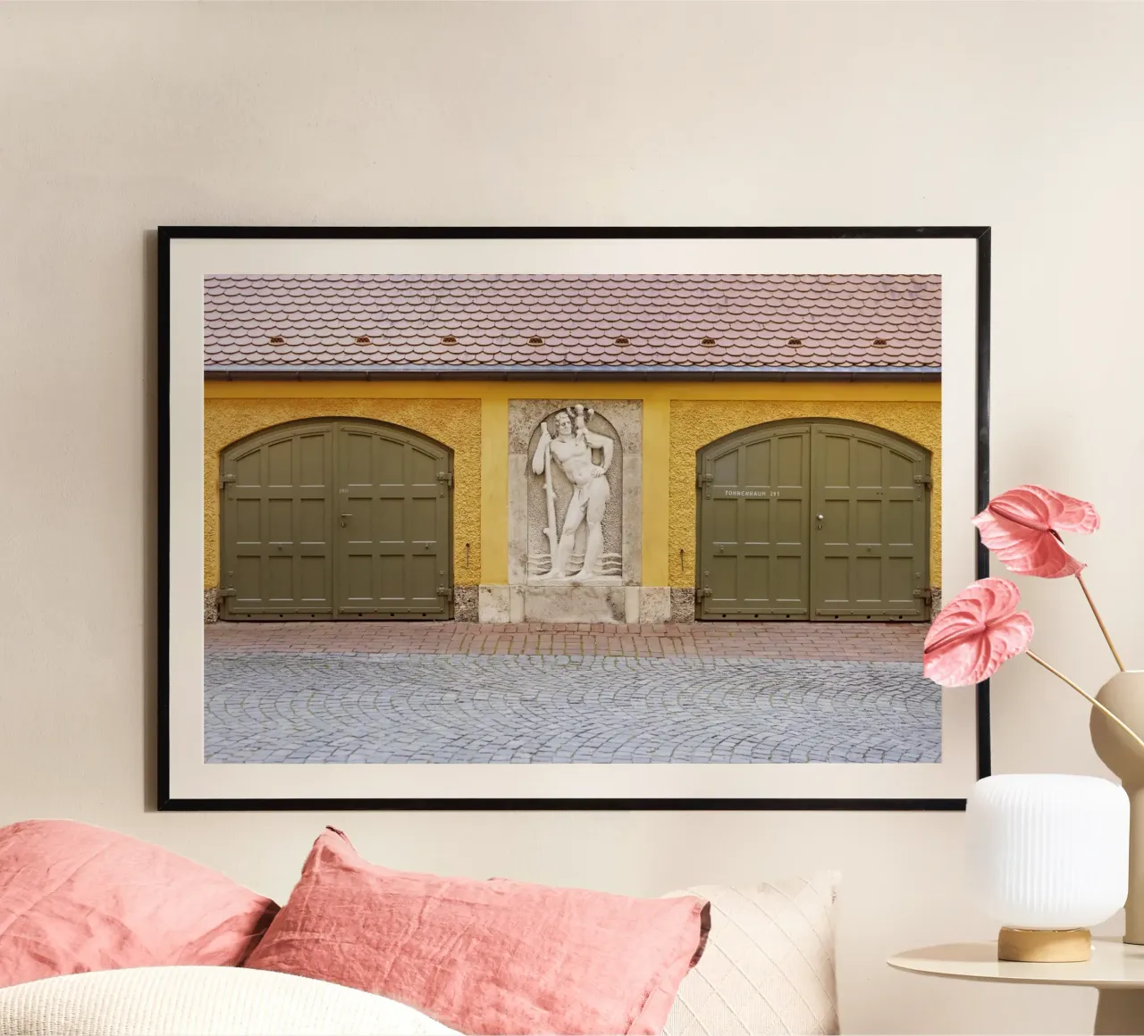 Ingresso del cortile nel quartiere Borstei di Monaco di Baviera carta hahnemühle da Borstei München