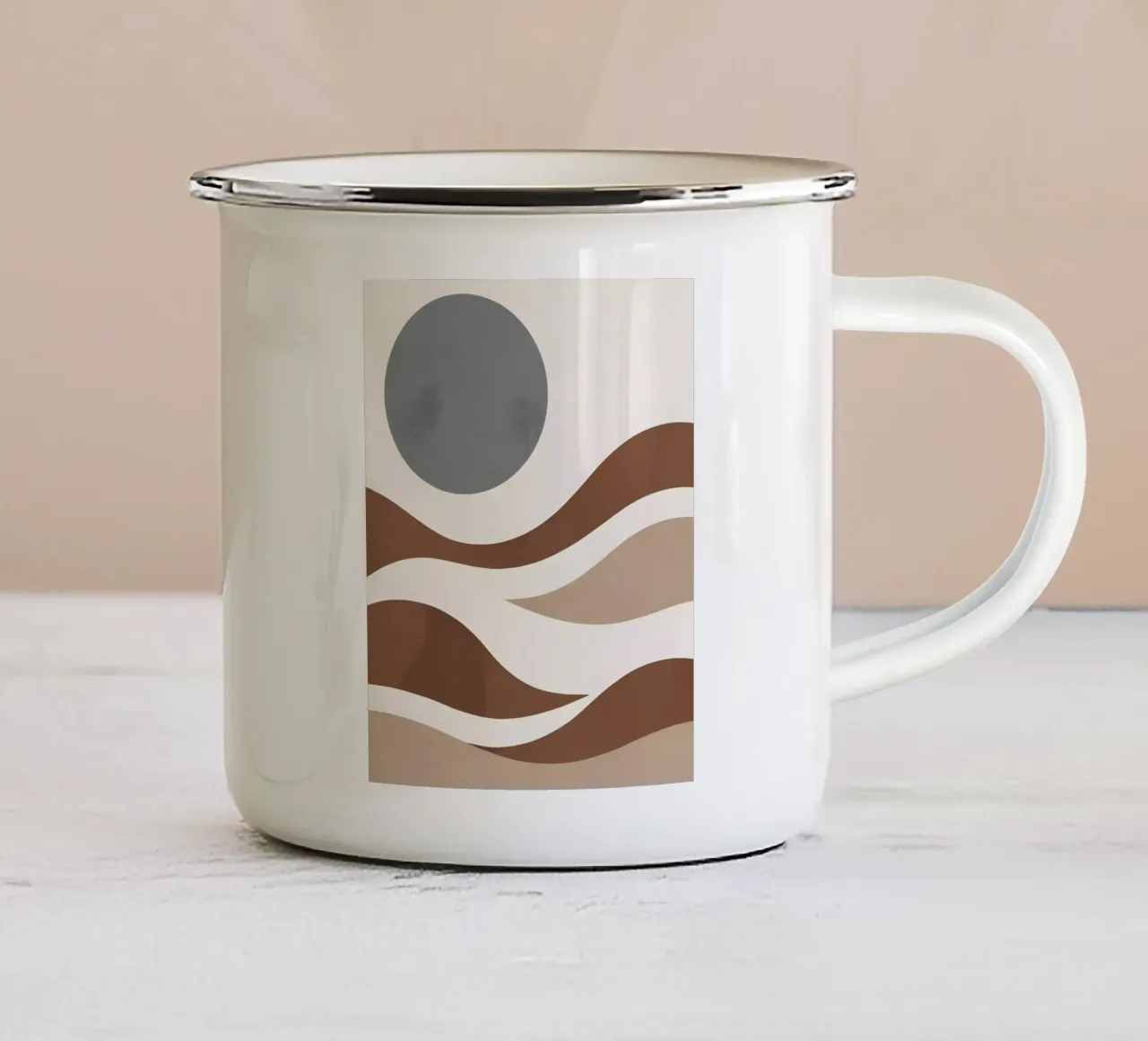 Sabbie serene tazza in smalto da Artistic-shop