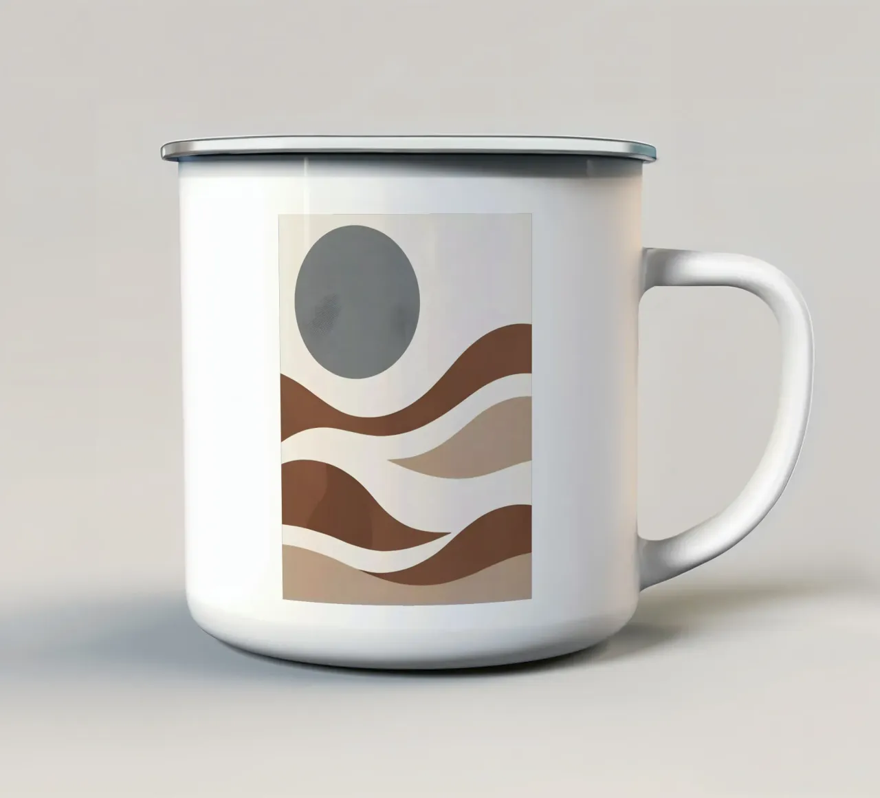 Sabbie serene tazza in smalto da Artistic-shop