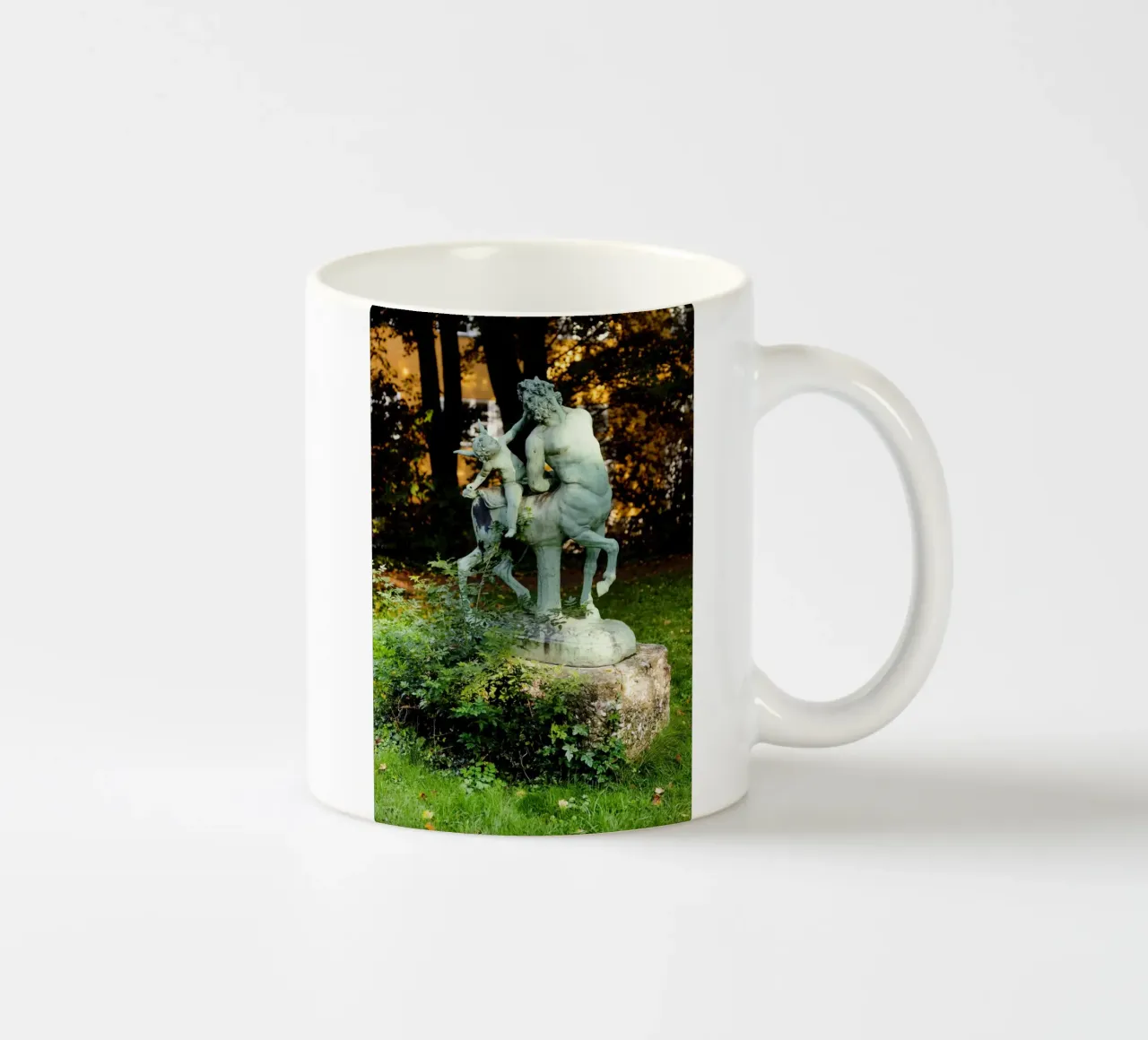 Statua nel quartiere Borstei di Monaco di Baviera tazza in ceramica da Borstei München