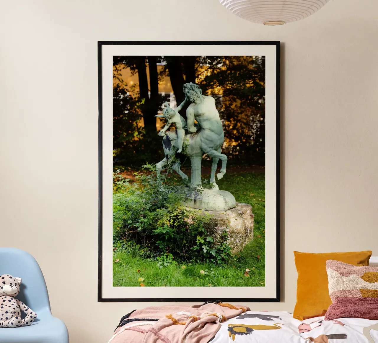 Statua nel quartiere Borstei di Monaco di Baviera carta hahnemühle da Borstei München