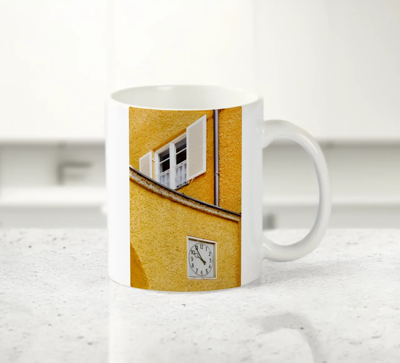 Détail d'architecture dans le quartier Borstei à Munich mug en céramique de Borstei München