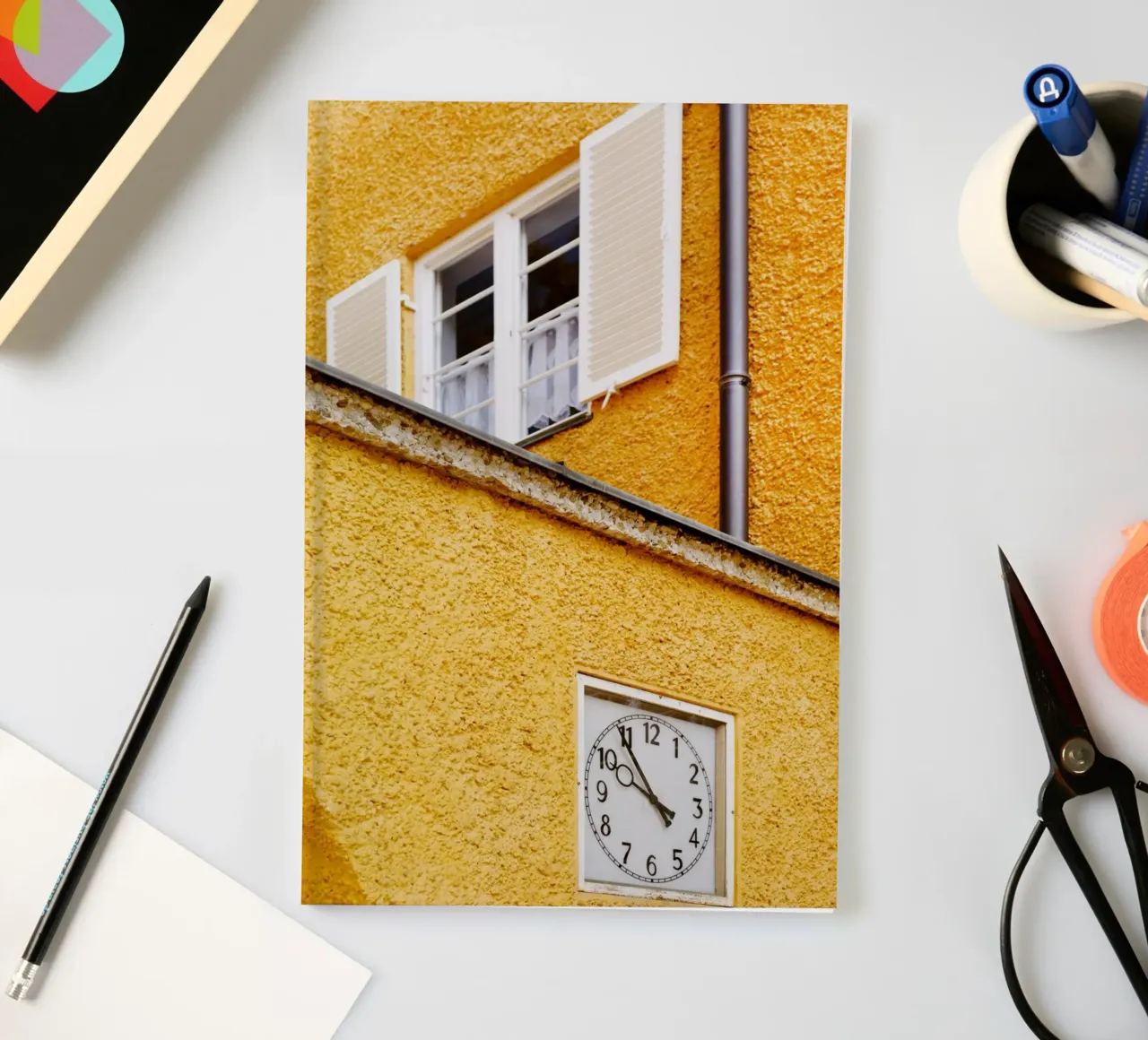 Architectural detail in the Borstei neighbourhood in Munich notebook by Borstei München