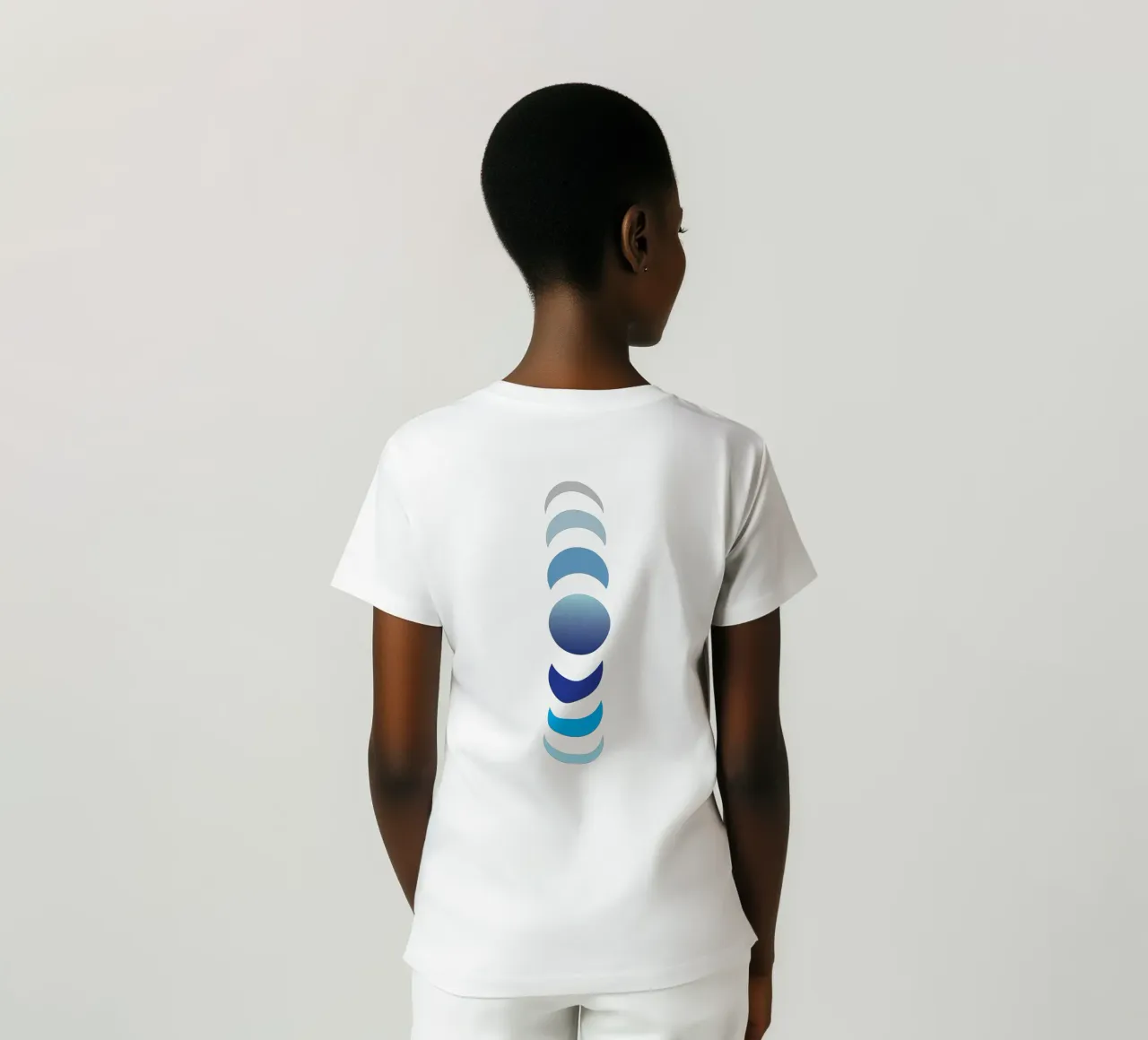 rotation de la vue de la lune t-shirt de xandrax