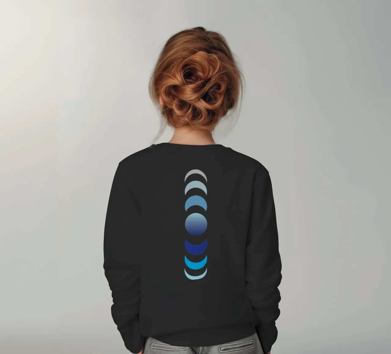 rotation de la vue de la lune sweat enfant de xandrax