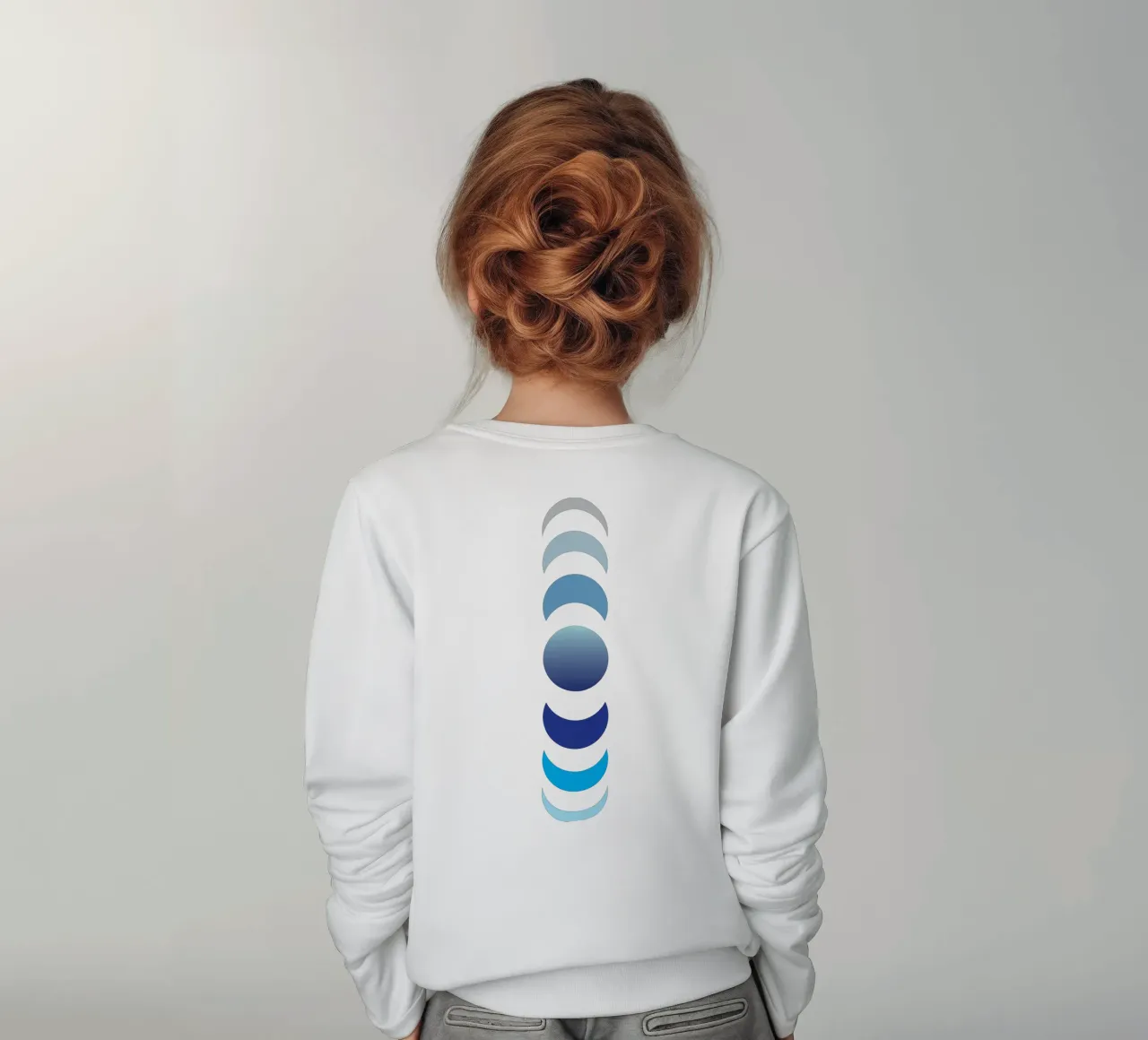 rotation de la vue de la lune sweat enfant de xandrax