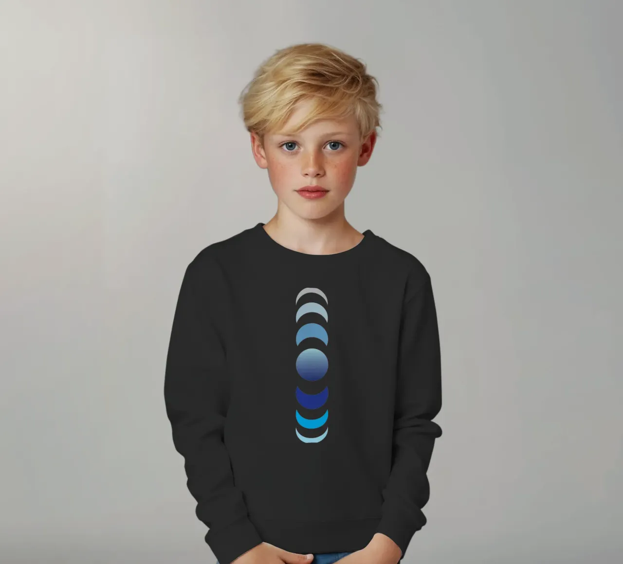 rotation de la vue de la lune sweat enfant de xandrax