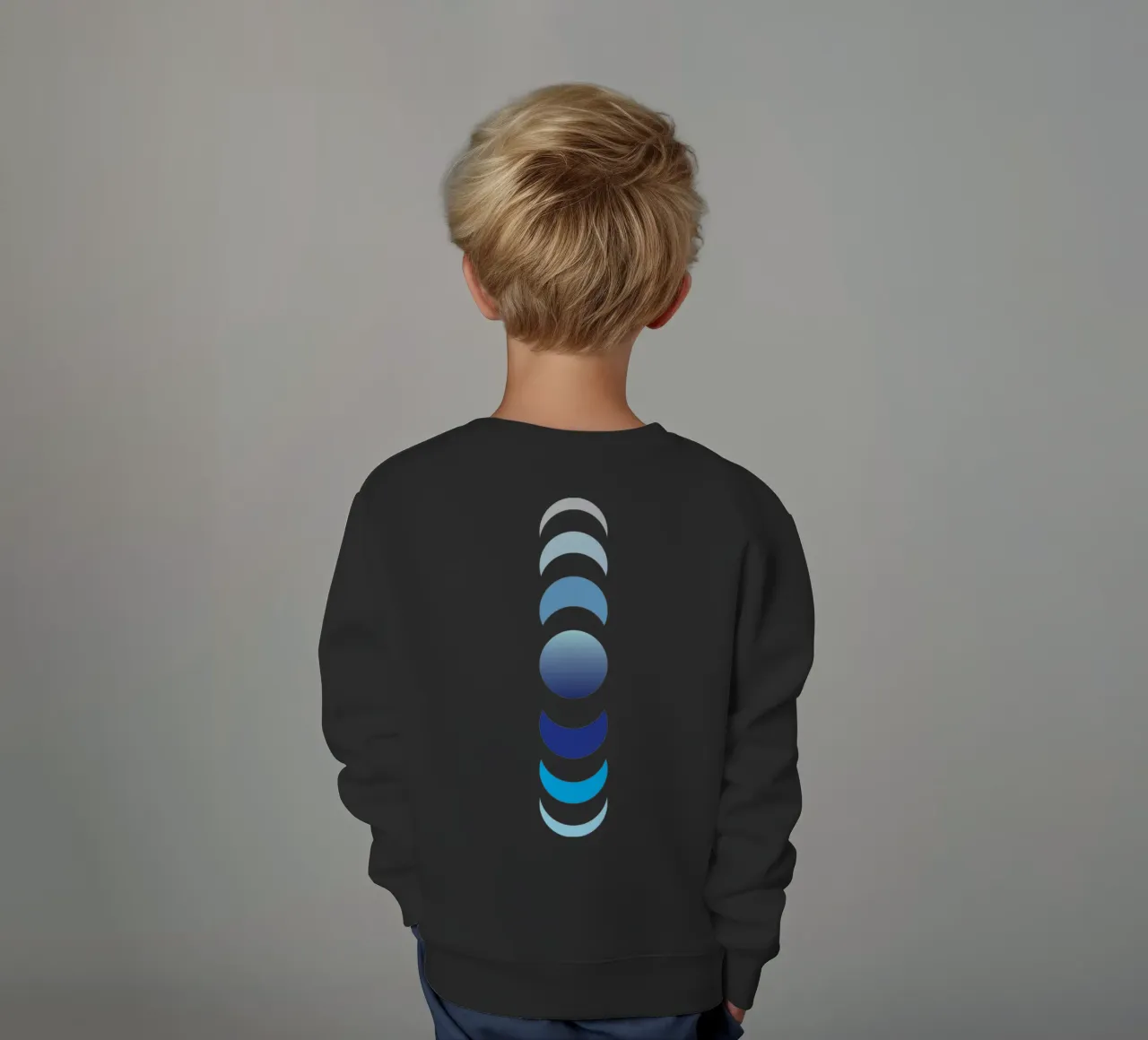 rotation de la vue de la lune sweat enfant de xandrax