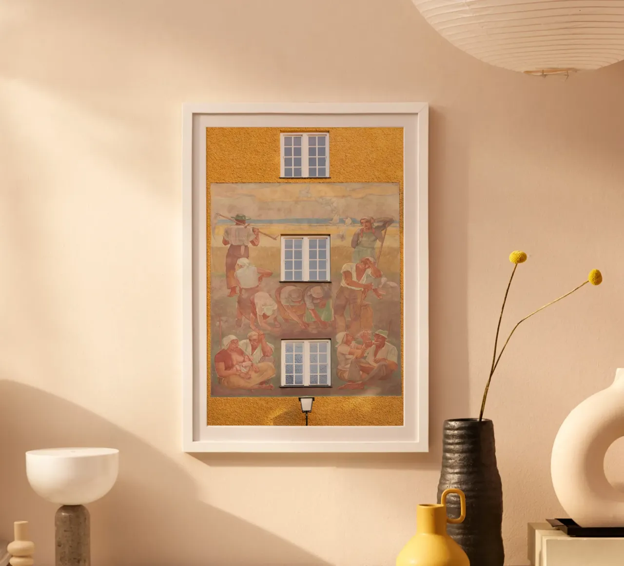 Pittura murale nel quartiere Borstei di Monaco di Baviera carta hahnemühle da Borstei München