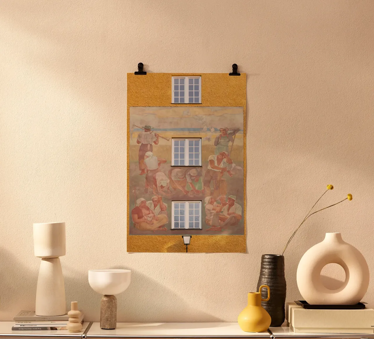 Pittura murale nel quartiere Borstei di Monaco di Baviera carta hahnemühle da Borstei München