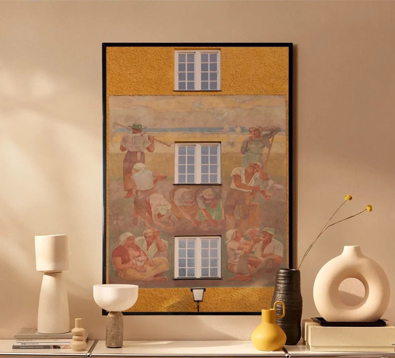 Pittura murale nel quartiere Borstei di Monaco di Baviera carta hahnemühle da Borstei München